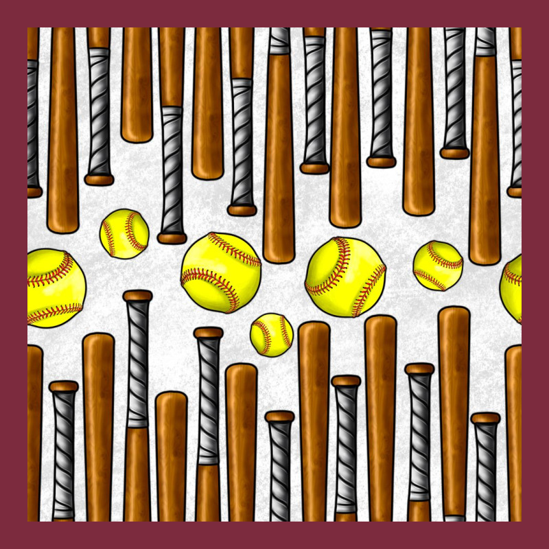 Softball Bat Seamless Pattern Premium Hoodie by BundleAndBundleShop | Teevron