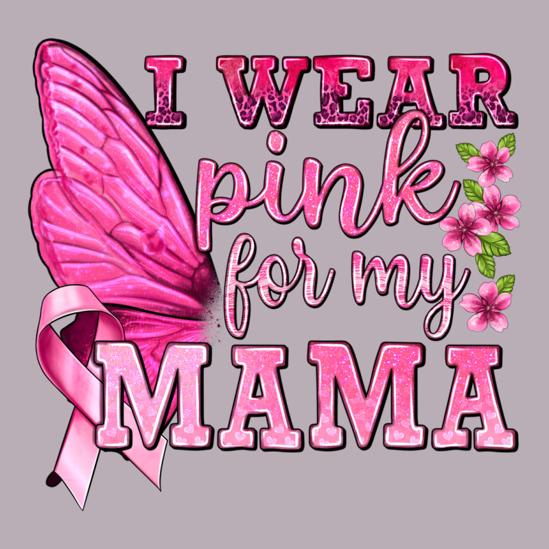 I Wear Pink For My Mama With Butterfly Vintage Tee by texasbilliewilder | Teevron