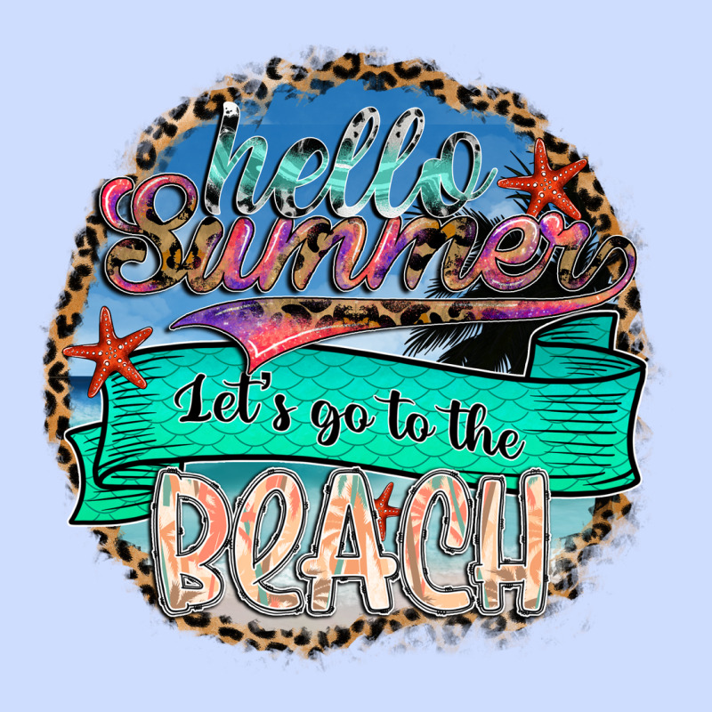 Hello Summer Let's Go To The Beach Urban Heavy Tee by SublimationCraftShop | Teevron