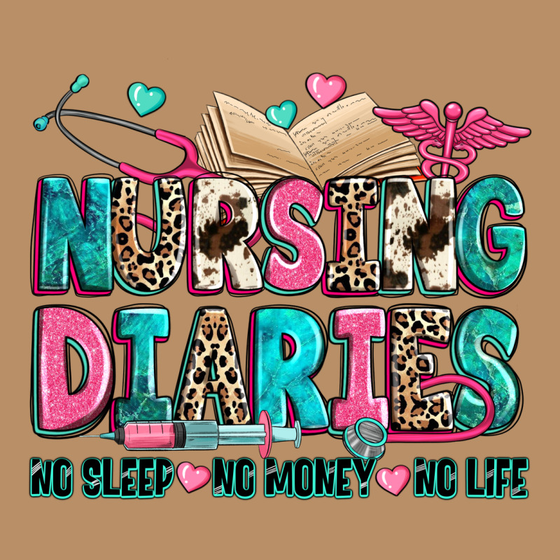 Nursing Diaries No Sleep No Money No Life Vintage Hoodie by Zillion Design Studio | Teevron