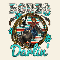 Western Rodeo Darlin' Bullfighter Serape Cowhide Turquoise Gemstones Vintage Tee | Teevron