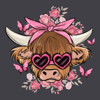Cow With Flowers And Butterflies Heavyweight Hoodie | Teevron