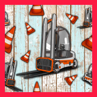 Forklift Seamless Pattern Zipper Hoodie | Teevron