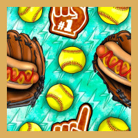 Softball Glove And Hotdog Seamless Pattern Premium Hoodie | Teevron