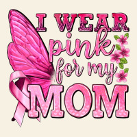 I Wear Pink For My Mom With Butterfly Vintage Tee | Teevron