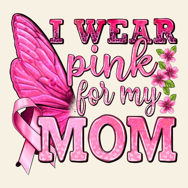 I Wear Pink For My Mom With Butterfly Vintage Tee by texasbilliewilder | Teevron