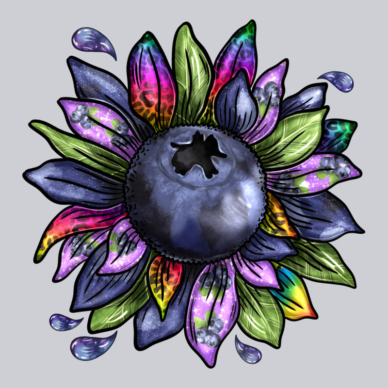 Blueberry Sunflower Heavyweight Sweatshirt by texasbilliewilder | Teevron