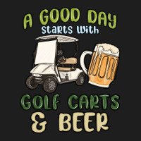 A God Day Starts With Golf Carts And Beer Heavyweight Hoodie | Teevron