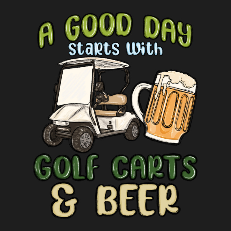 A God Day Starts With Golf Carts And Beer Heavyweight Hoodie by MaliasSmallBusiness | Teevron