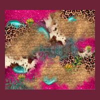 Pink Glitter Leopard Sunflower Gemstone Long Sleeve Tee | Teevron