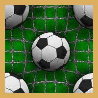 Soccer Ball With Goal Nets Seamless Pattern Premium Hoodie | Teevron