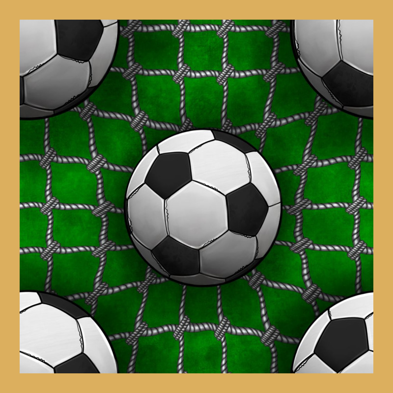 Soccer Ball With Goal Nets Seamless Pattern Premium Hoodie by BundleAndBundleShop | Teevron