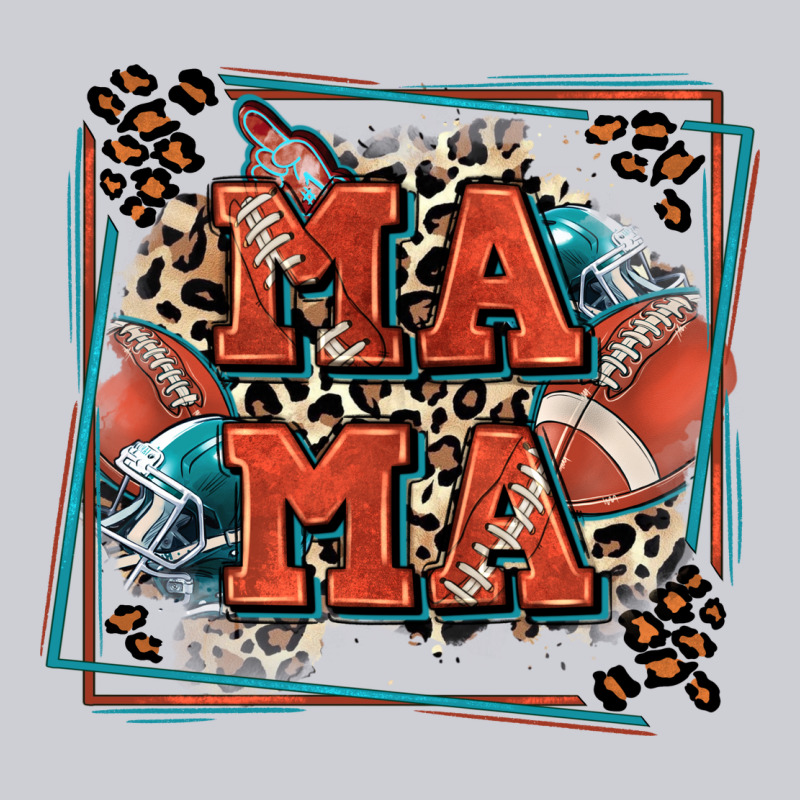 American Football Mama With Leopard Heavyweight Sweatshirt by Zillion Design Studio | Teevron
