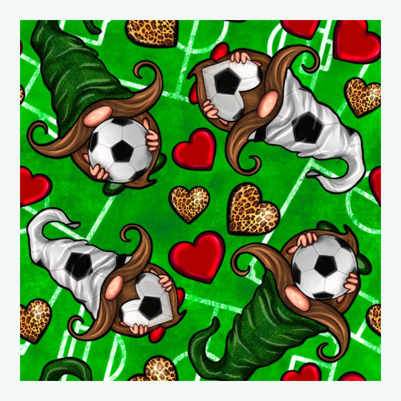 Soccer Gnomes And Hearts Seamless Pattern Premium Hoodie by BundleAndBundleShop | Teevron
