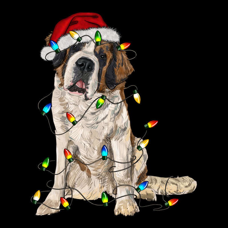 Saint Bernard With Christmas Lights Heavyweight Sweatshirt by RanaPortraitStore | Teevron