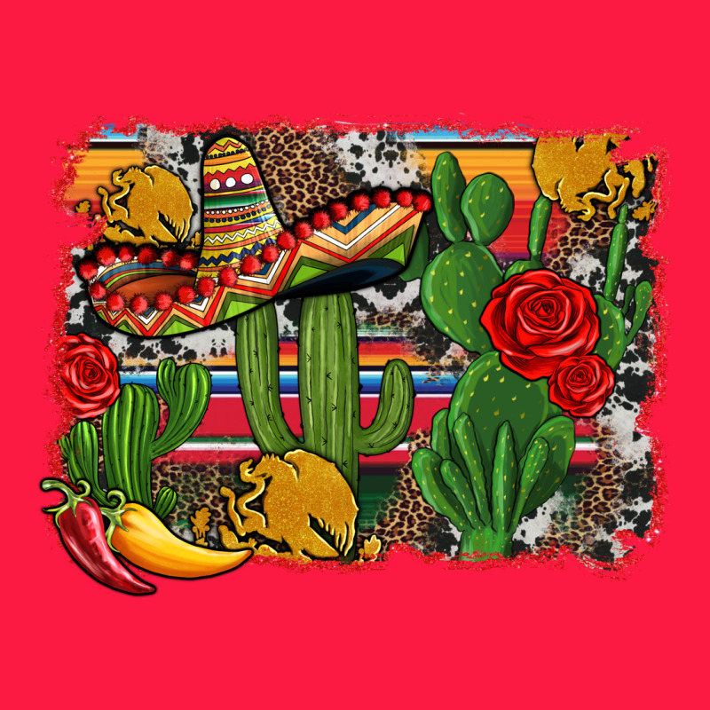 Mexican Cacti Background Zipper Hoodie by Artiststas | Teevron