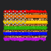Lgbtq And Usa Flag Vintage Tee | Teevron