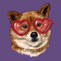 Shiba Inu With Love Glasses Vintage Hoodie | Teevron