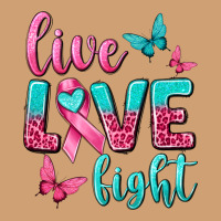Live Love Fight Breast Cancer Vintage Tee | Teevron