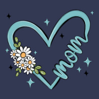 Mom With Heart And Flowers Heavyweight Hoodie | Teevron