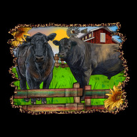 Black Angus Cattle And Bull In Barnyard Heavyweight Sweatshirt | Teevron