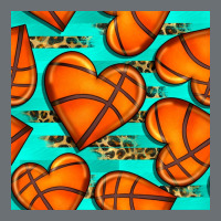 Basketball Hearts With Leopard Seamless Pattern Premium Hoodie | Teevron