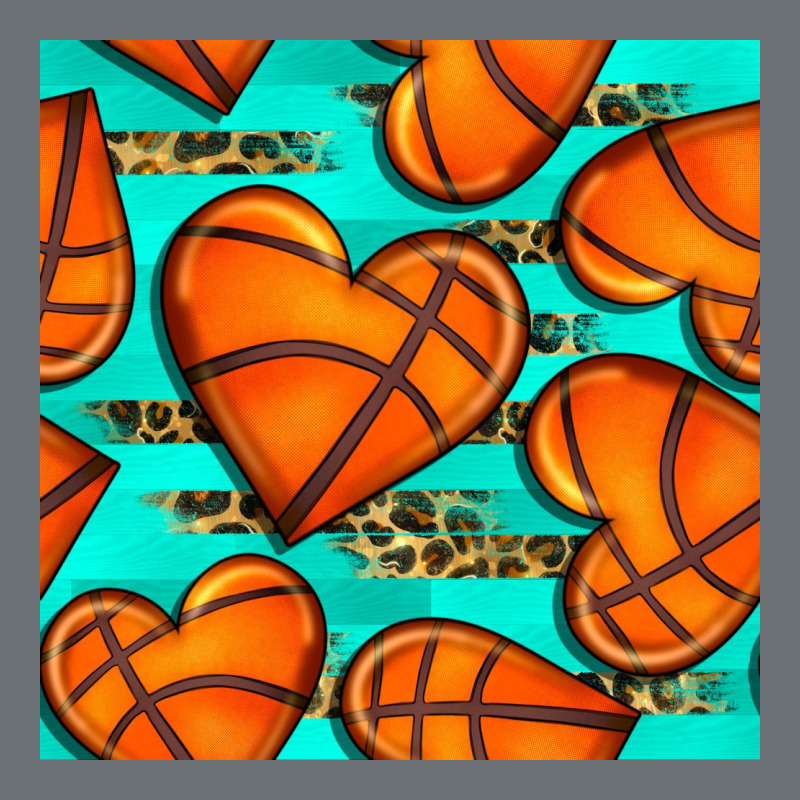Basketball Hearts With Leopard Seamless Pattern Premium Hoodie by BundleAndBundleShop | Teevron