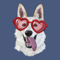 White Shepherd With Love Glasses Vintage Hoodie | Teevron