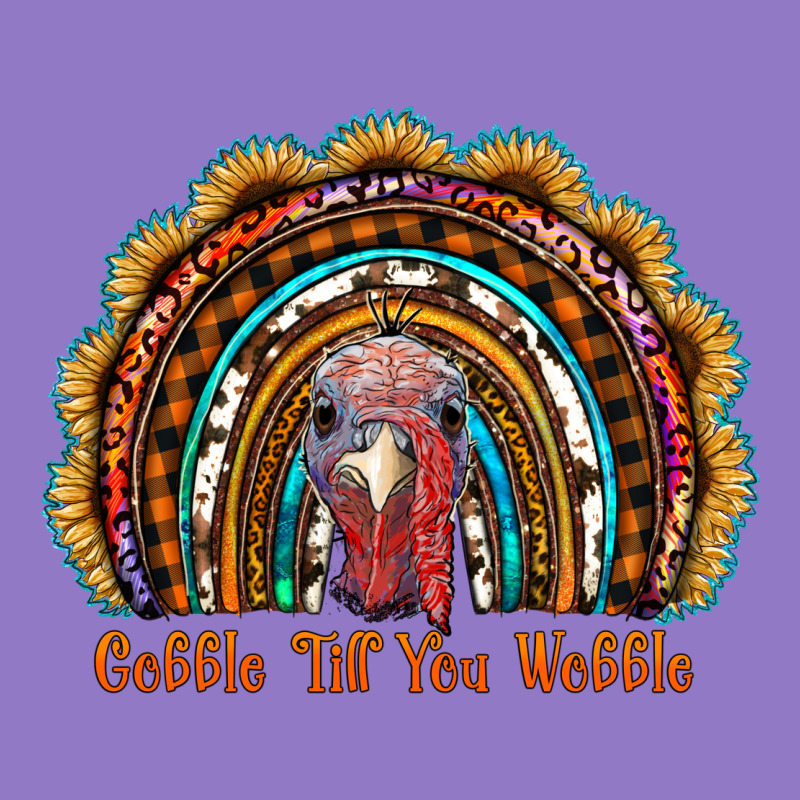 Gobble Till You Wobble Thanksgiving Rainbow Urban Hoodie by RanaPortraitStore | Teevron
