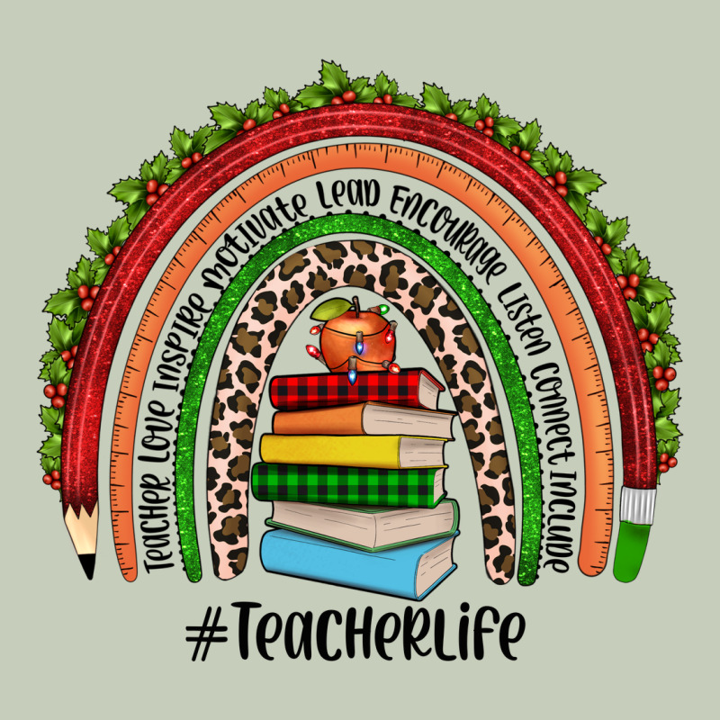 Christmas Teacherlife Rainbow Long Sleeve Tee by JahusDesignShop | Teevron