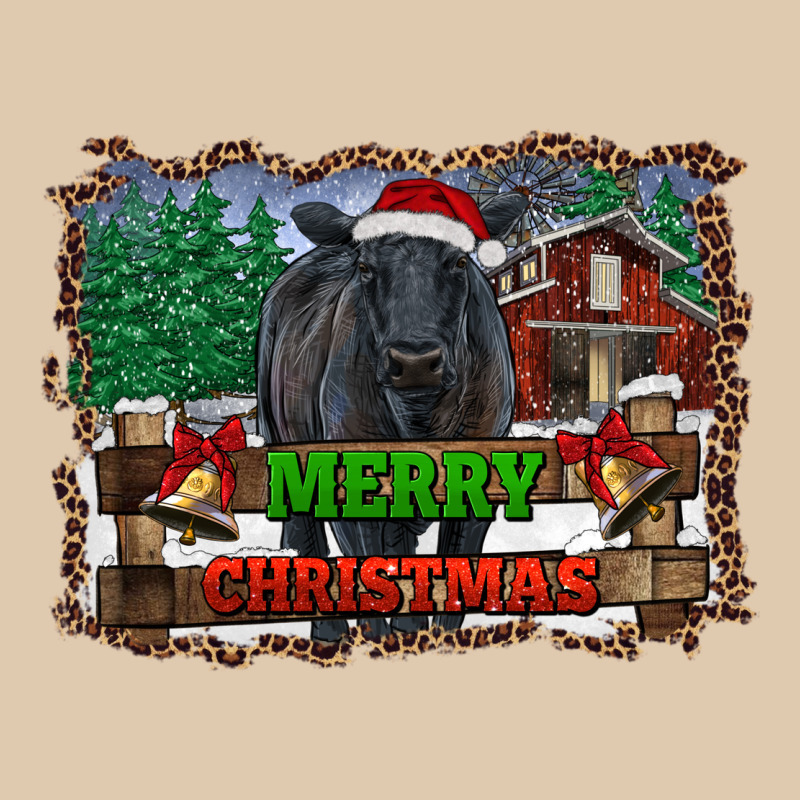 Merry Christmas Black Angus Cattle And Farm Heavyweight Sweatshirt by RanaPortraitStore | Teevron
