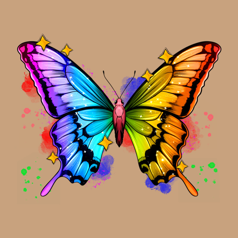 Rainbow Butterfly Vintage Tee by Zillion Design Studio | Teevron
