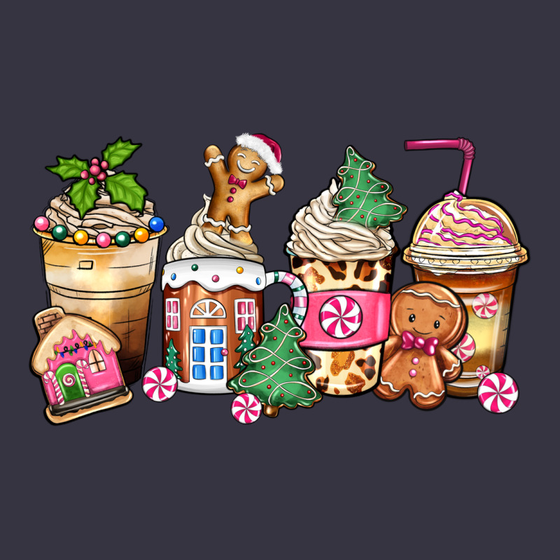Pink Gingerbread Coffee Cups Vintage Hoodie by Zillion Design Studio | Teevron