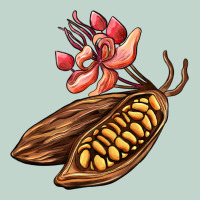 Cacao Beans And Flowers Zipper Hoodie | Teevron