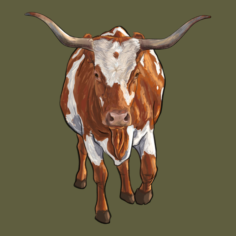 Longhorn Cow Vintage Tee by RanaPortraitStore | Teevron