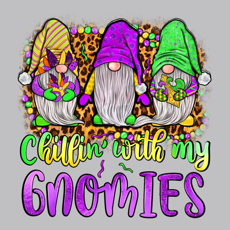 Mardi Gras Chillin' With My Gnomies Long Sleeve Tee by JahusDesignShop | Teevron