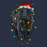 Christmas Black Angus Cattle With Lights Heavyweight Sweatshirt | Teevron