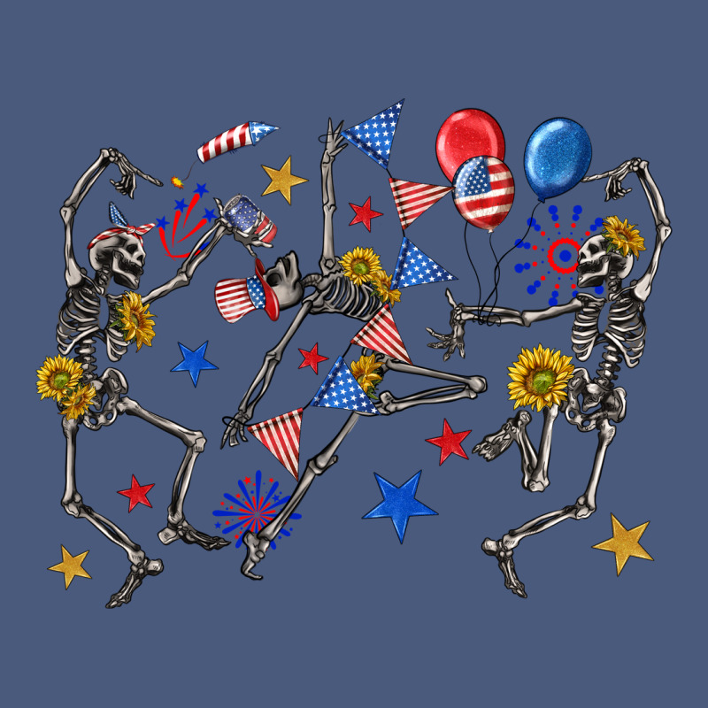 Fourth Of July Dancing Skeleton Vintage Hoodie by texasbilliewilder | Teevron