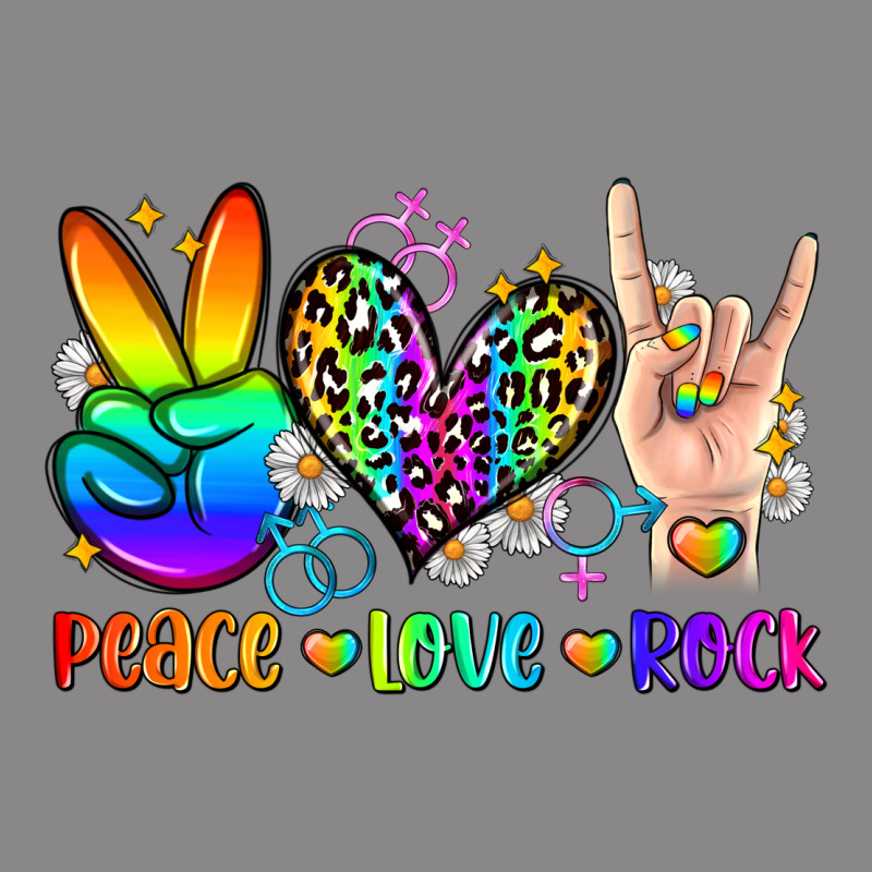 Peace Love Rock Vintage Tee by Zillion Design Studio | Teevron