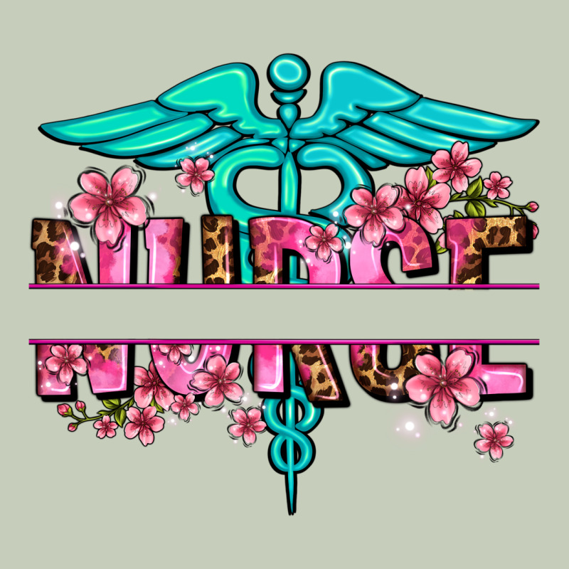 Floral Nurse Preview Ladies Tee by AdoDesignShop | Teevron