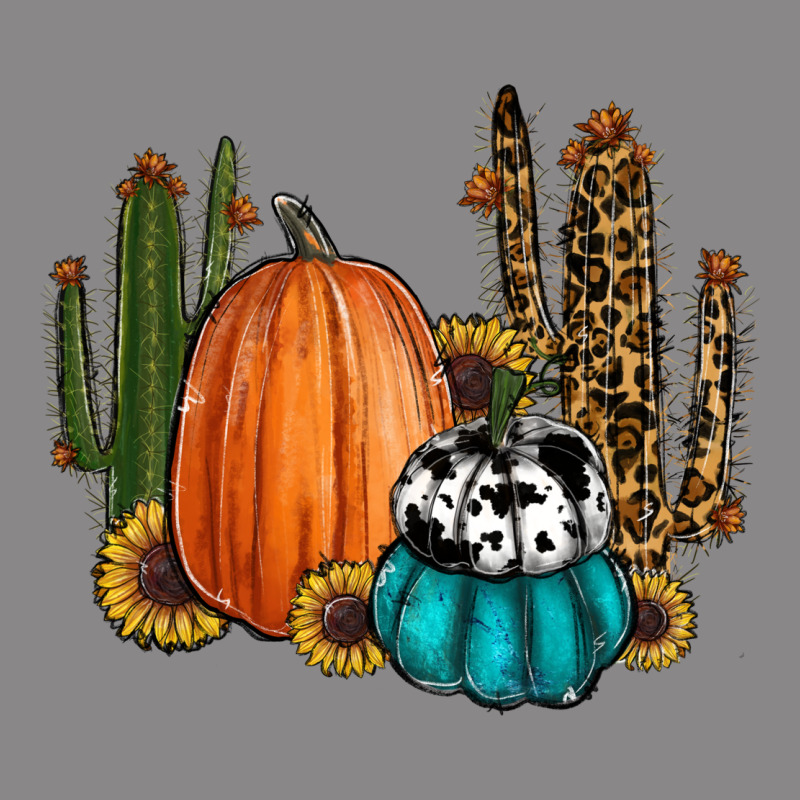 Sunflower Cactus Pumpkin Fall Vintage Tee by RanaPortraitStore | Teevron