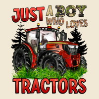 Just A Boy Who Loves Tractors Red Tractor Premium Tee | Teevron