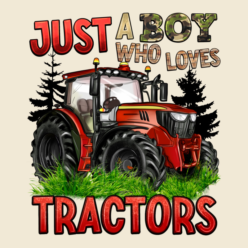 Just A Boy Who Loves Tractors Red Tractor Premium Tee by BarkalooDesign | Teevron