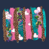 V.d Turquoise Leopard And Flowers  Brushstrokes Premium Hoodie | Teevron
