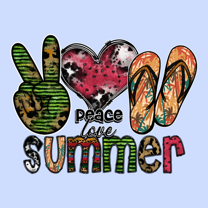 Peace Love Summer Urban Heavy Tee by SublimationCraftShop | Teevron
