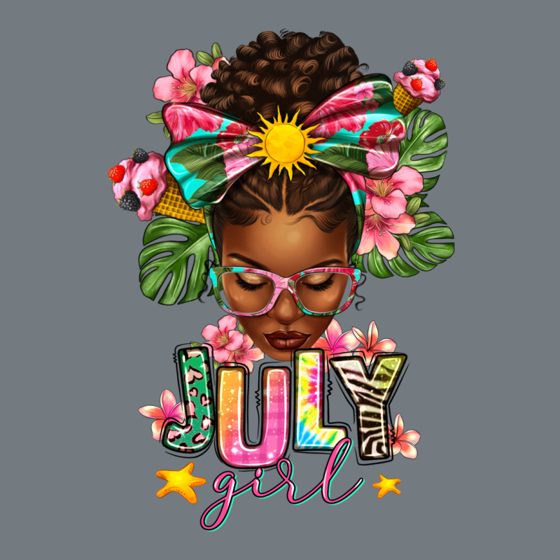 July Girl Afro Woman Summer Heavyweight Sweatshirt by texasbilliewilder | Teevron