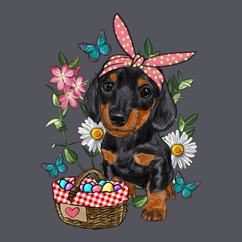 Easter Dachshund Vintage Hoodie by RanaPortraitStore | Teevron