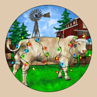 Christmas Charolais Bull And Barnyard Heavyweight Sweatshirt | Teevron