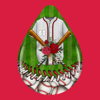 Baseball And Western Roses Teardrop  2 Premium Hoodie | Teevron