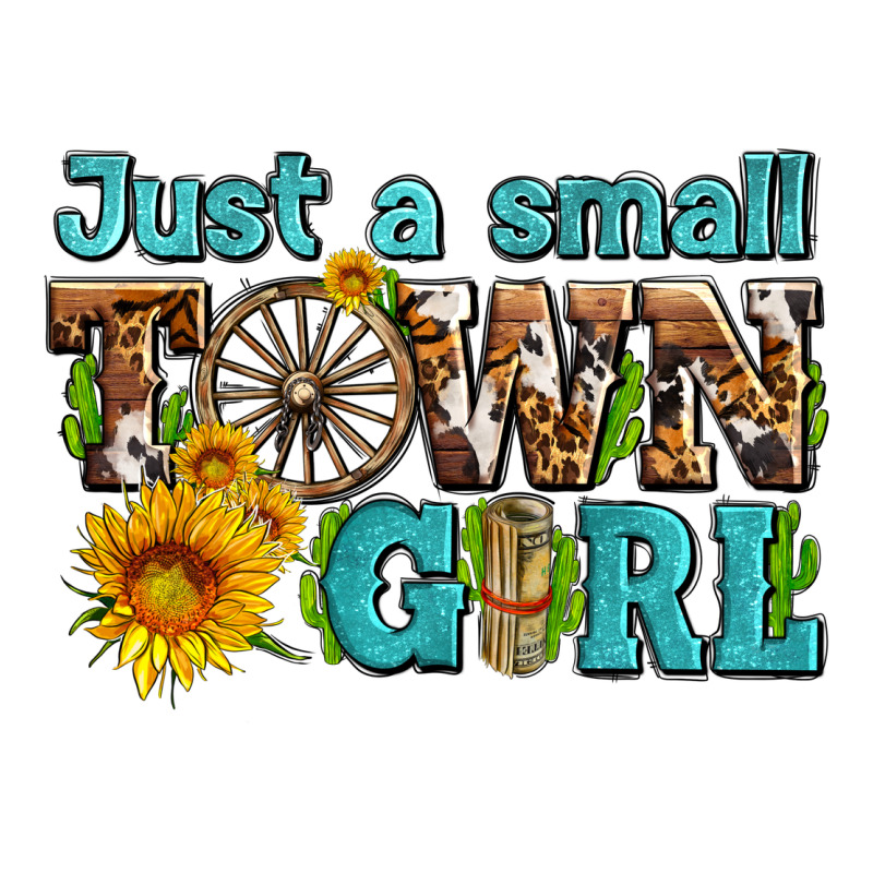 Just A Small Town Girl With Sunflowers And Money Long Sleeve Tee by AdoDesignShop | Teevron